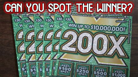 $30 California Lottery Scratch.